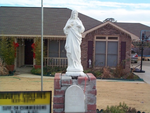 Mailbox statue