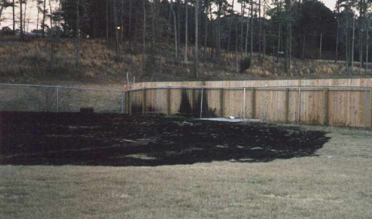 Burned yard 1