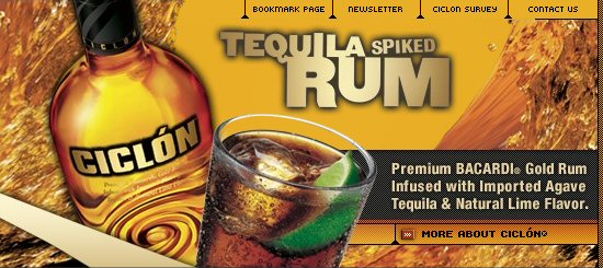 CICLÓN® Tequila Spiked Rum