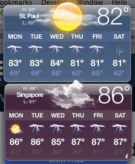 The weather this week is virtually indistinguishab…