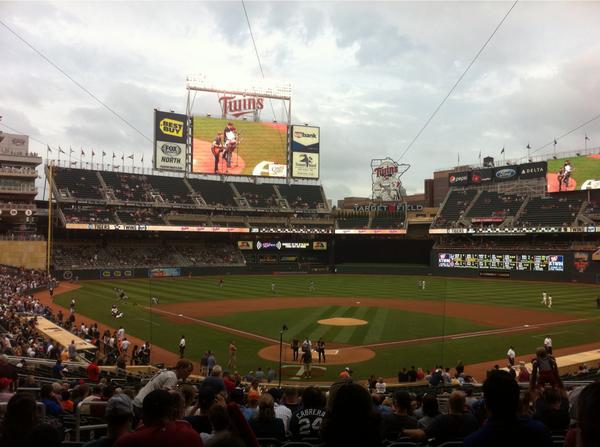 At the Twins game with family http://t.co/C0sSAIo8…